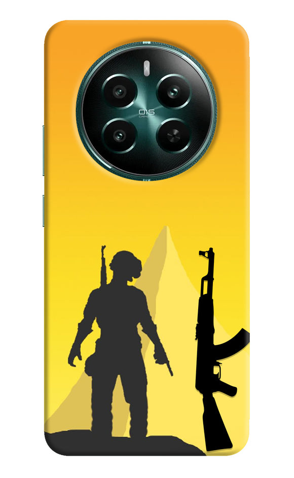 PUBG Silhouette Realme P1 5G Real 4D Back Cover