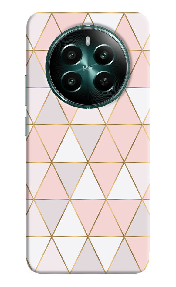 Abstract pink triangle pattern Realme P1 5G Back Cover
