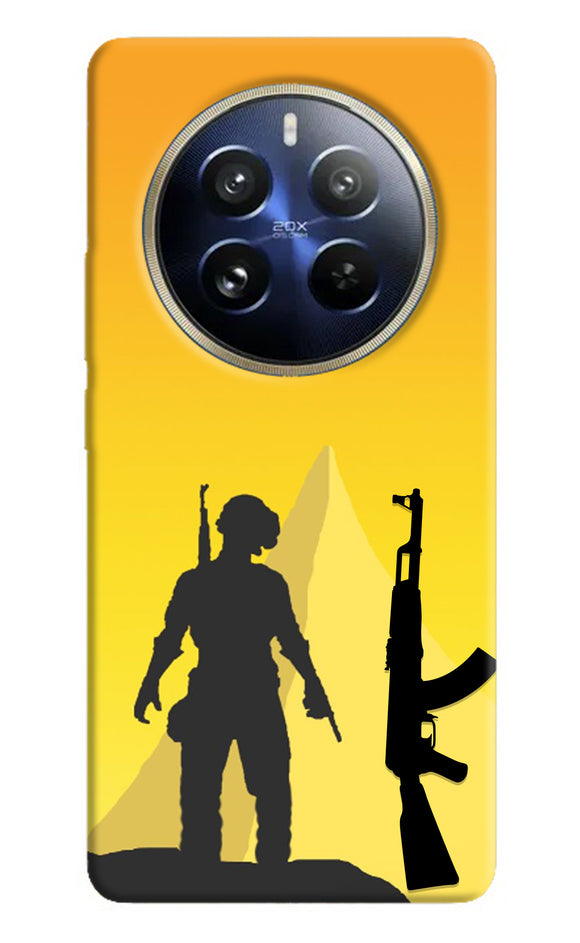 PUBG Silhouette Realme P1 Pro 5G Real 4D Back Cover