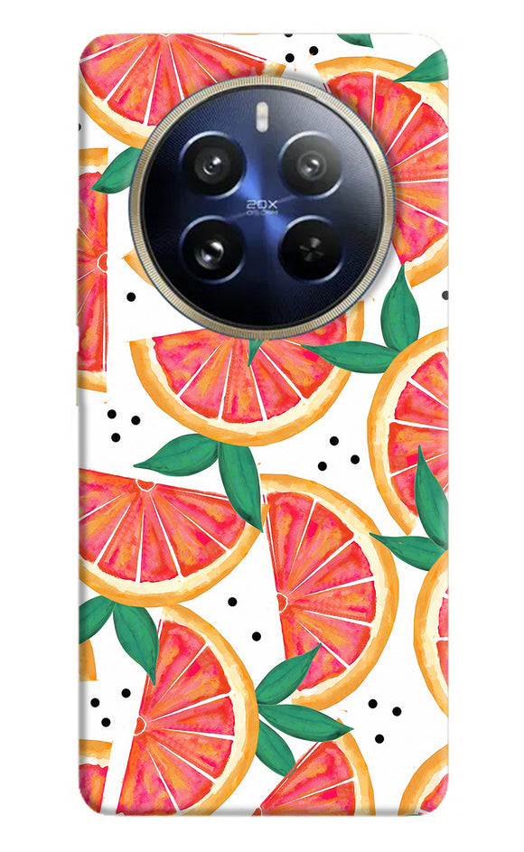 Abstract orange print Realme P1 Pro 5G Back Cover