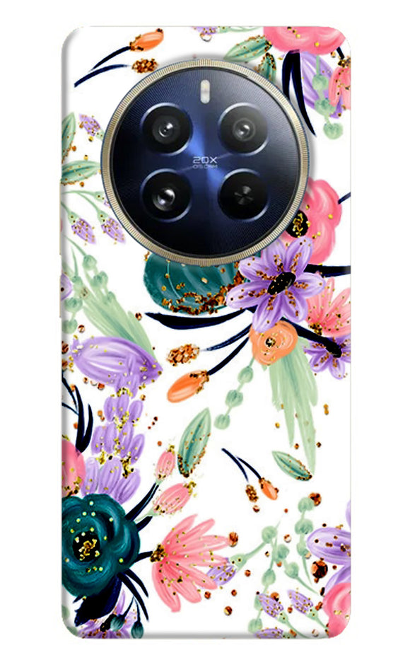 Abstract flowers print Realme P1 Pro 5G Back Cover