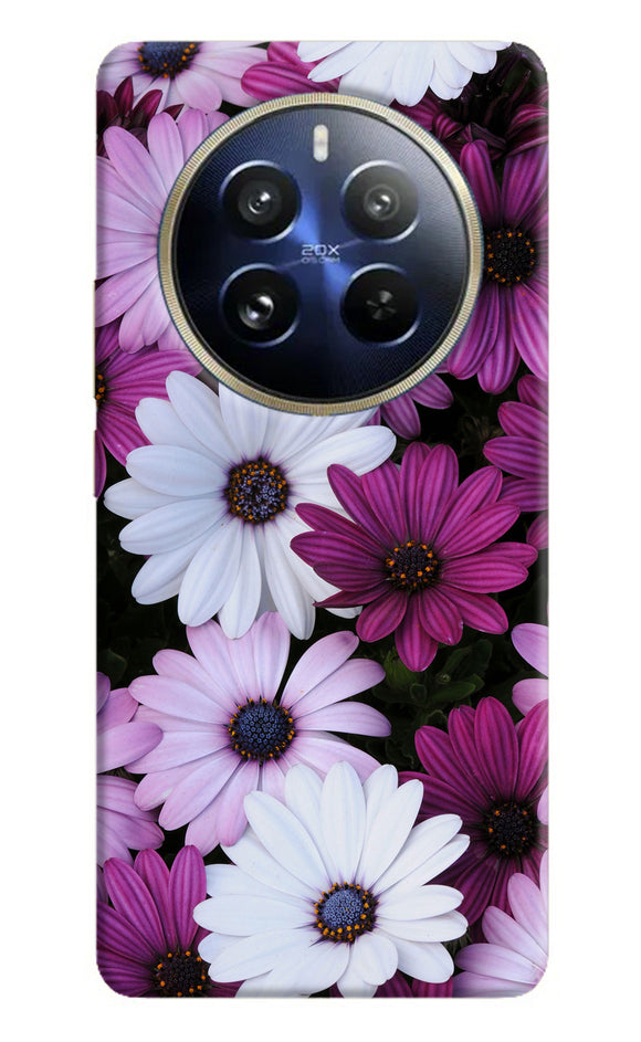 White violet flowers Realme P1 Pro 5G Back Cover