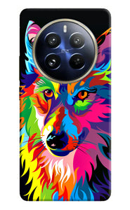 Colorful wolf sketch Realme P1 Pro 5G Back Cover