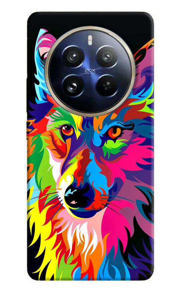 Colorful wolf sketch Realme P1 Pro 5G Back Cover