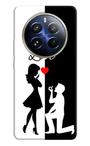 Love propose black and white Realme P1 Pro 5G Back Cover