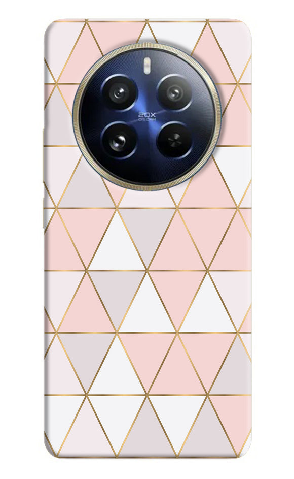 Abstract pink triangle pattern Realme P1 Pro 5G Back Cover