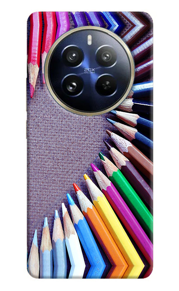 Color pencil half heart Realme P1 Pro 5G Back Cover