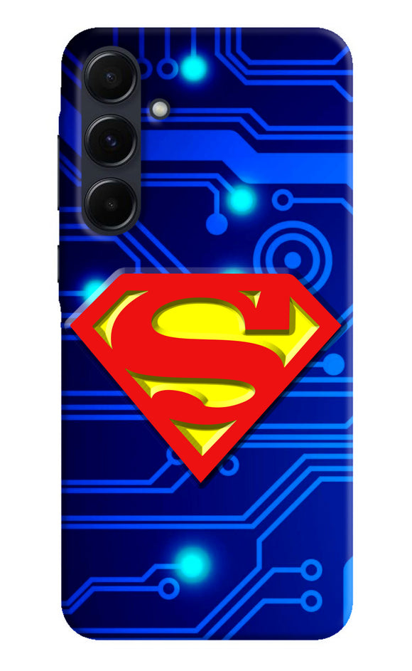 Superman Abstract Samsung A35 5G Real 4D Back Cover