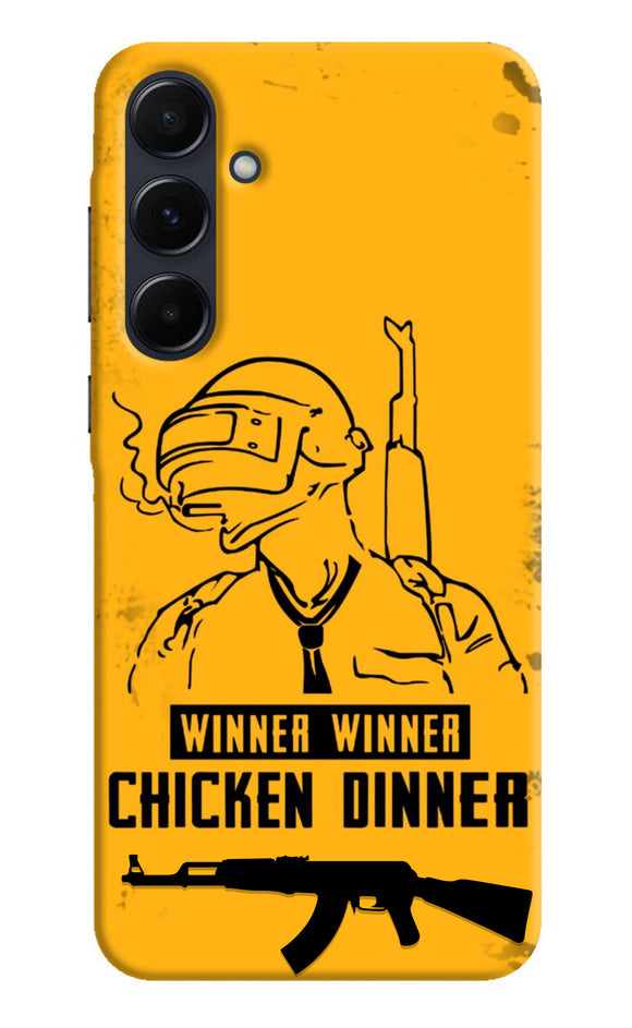 PUBG Chicken Dinner Samsung A35 5G Real 4D Back Cover