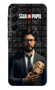 Money Heist Professor with Mask Samsung A35 5G Back Cover