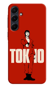 Money Heist Tokyo With Gun Samsung A35 5G Back Cover