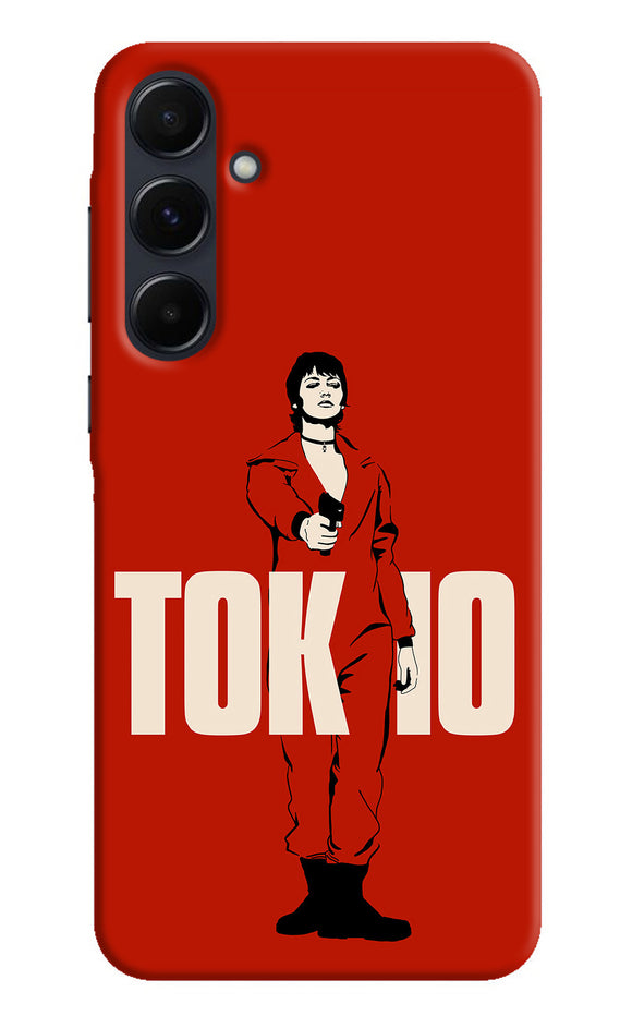 Money Heist Tokyo With Gun Samsung A35 5G Back Cover