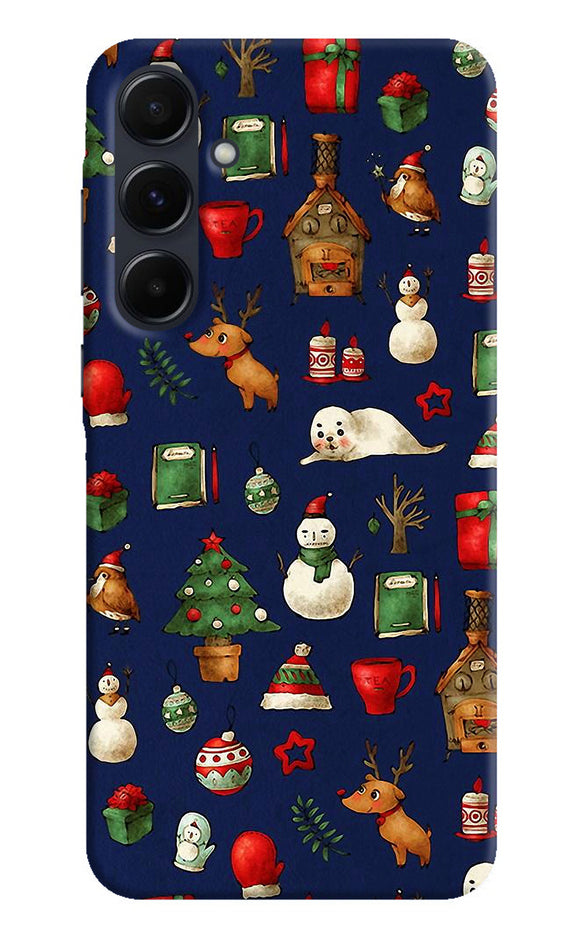 Canvas christmas print Samsung A35 5G Back Cover