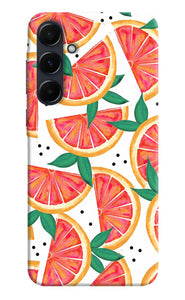 Abstract orange print Samsung A35 5G Back Cover