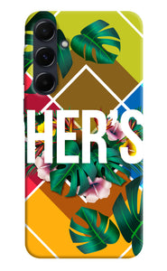 His her two Samsung A35 5G Back Cover