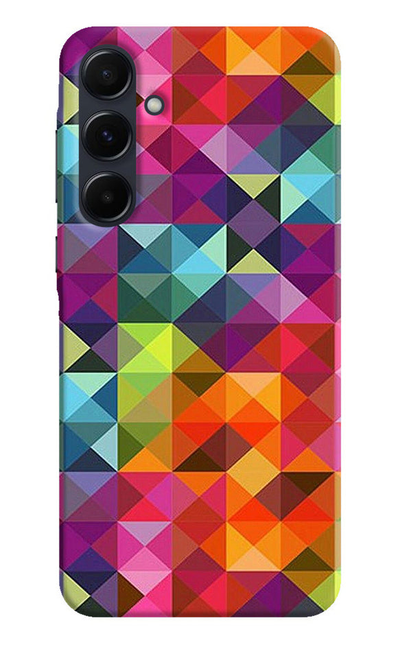 Abstract triangle pattern Samsung A35 5G Back Cover