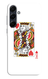 Heart king card Samsung A35 5G Back Cover