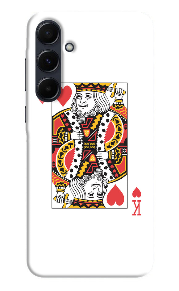 Heart king card Samsung A35 5G Back Cover