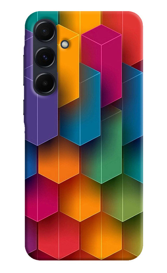 Abstract rectangle print Samsung A35 5G Back Cover