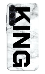 King marble text Samsung A35 5G Back Cover