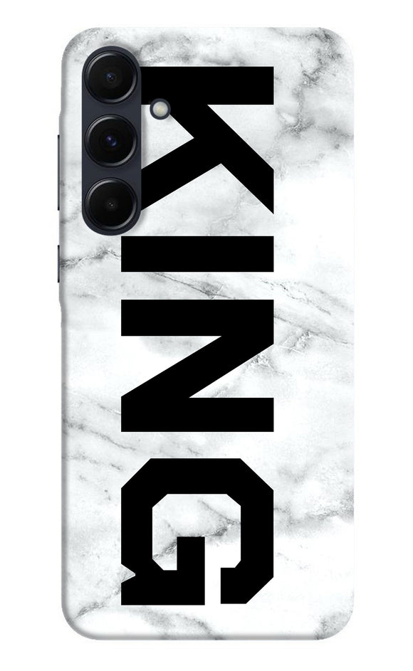 King marble text Samsung A35 5G Back Cover