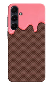 Waffle cream biscuit Samsung A35 5G Back Cover