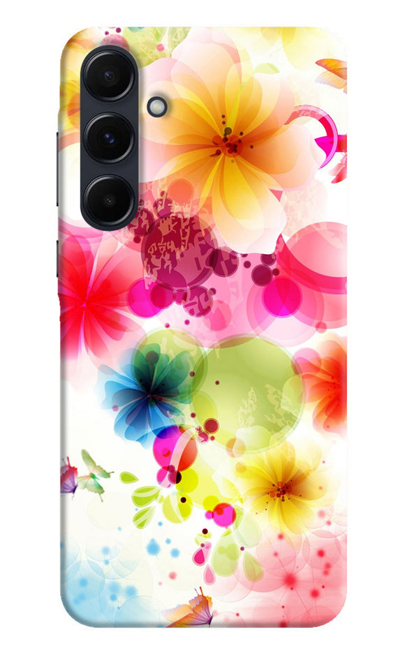 Flowers print Samsung A35 5G Back Cover