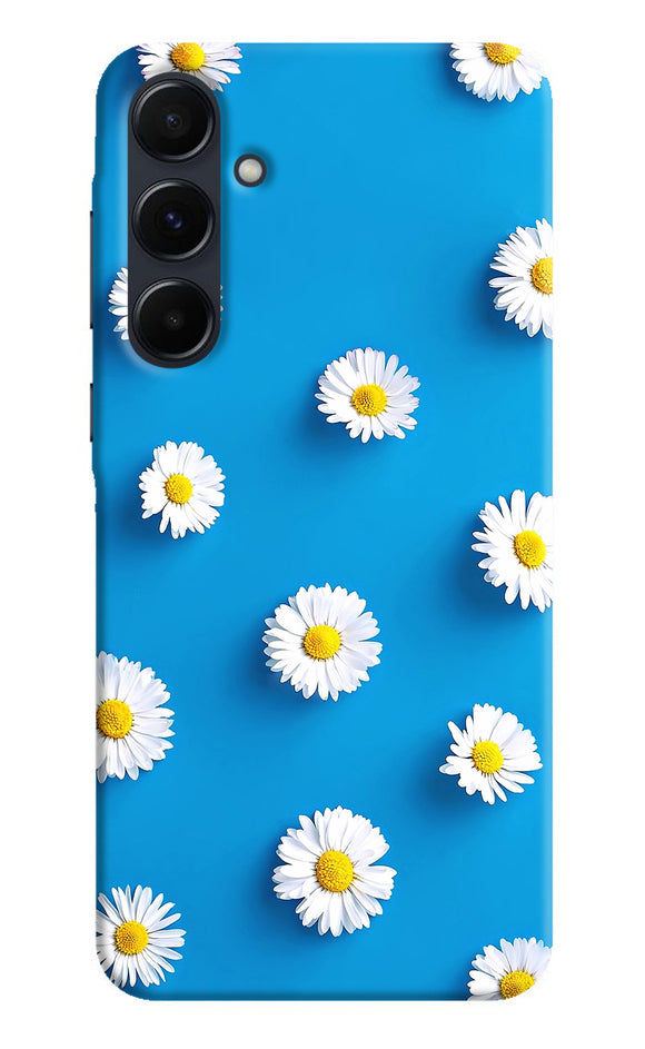 White flowers Samsung A35 5G Back Cover