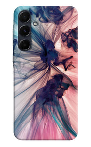 Abstract black smoke Samsung A35 5G Back Cover