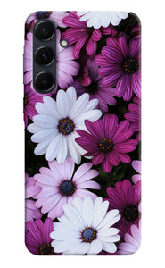 White violet flowers Samsung A35 5G Back Cover