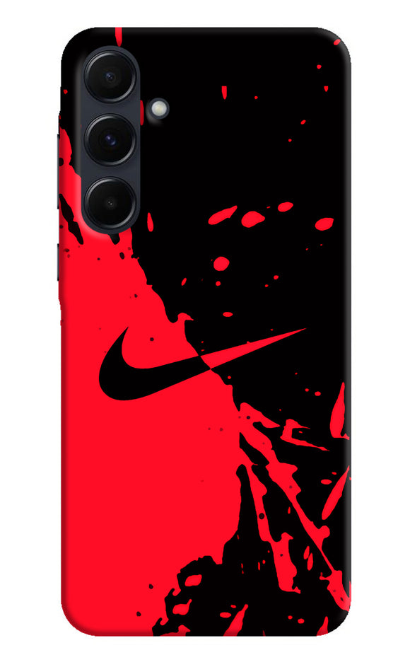 Nike red black poster Samsung A35 5G Back Cover