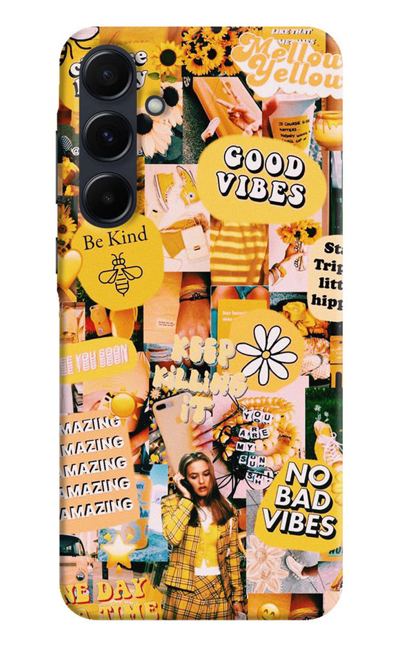 Good vibes poster Samsung A35 5G Back Cover