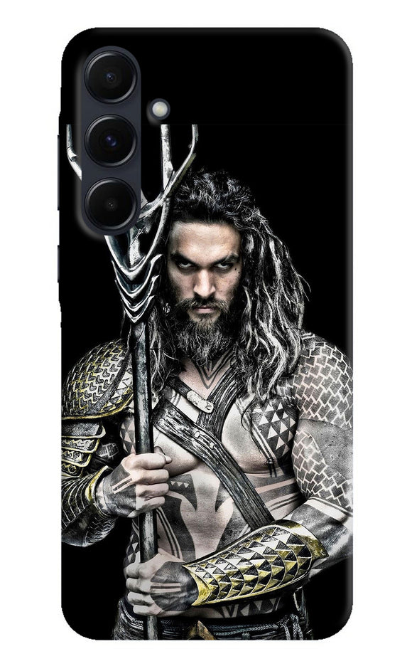 Aquaman trident black Samsung A35 5G Back Cover