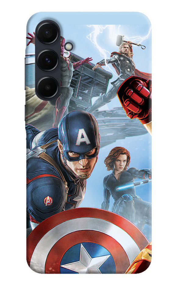 Avengers on the sky Samsung A35 5G Back Cover