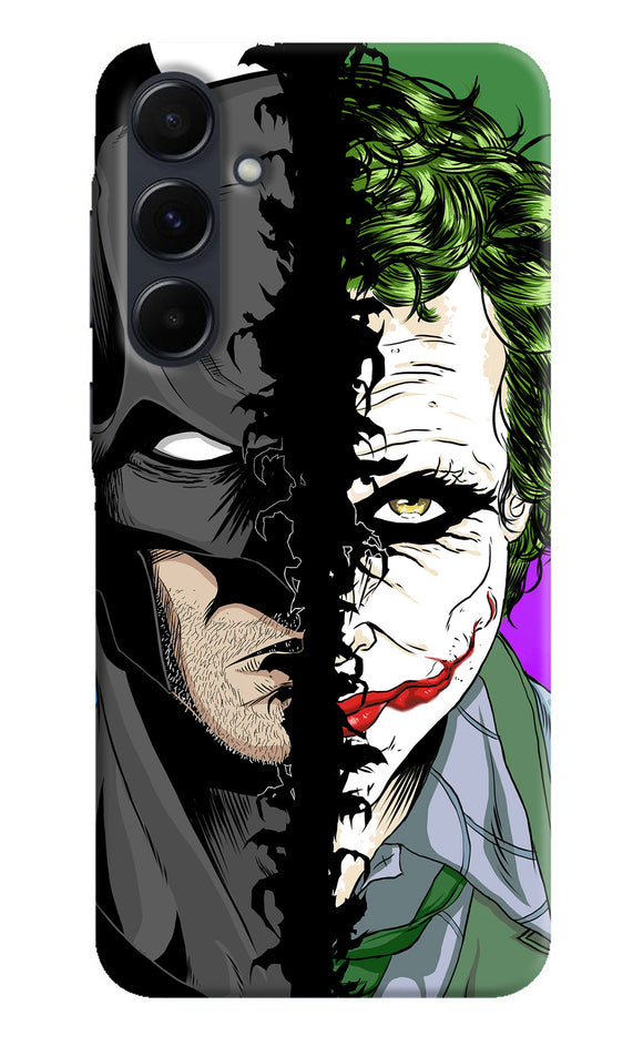 Batman vs joker half face Samsung A35 5G Back Cover