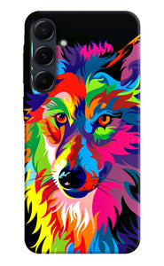 Colorful wolf sketch Samsung A35 5G Back Cover