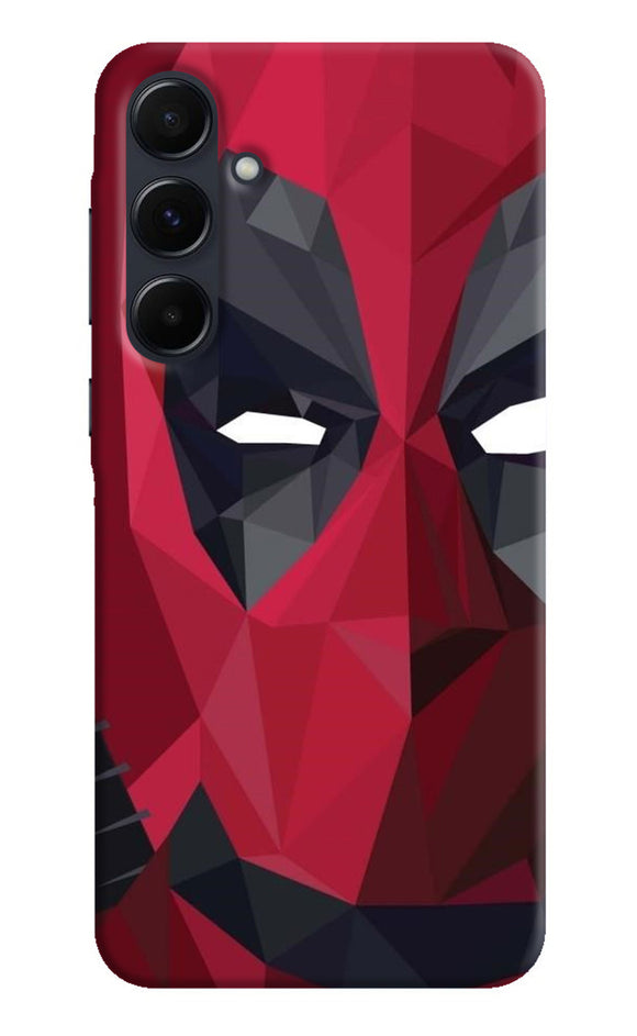 Abstract deadpool half mask Samsung A35 5G Back Cover