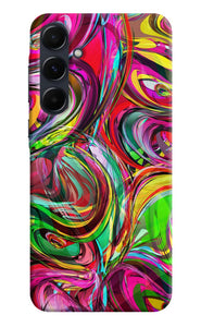 Abstract colorful ink Samsung A35 5G Back Cover