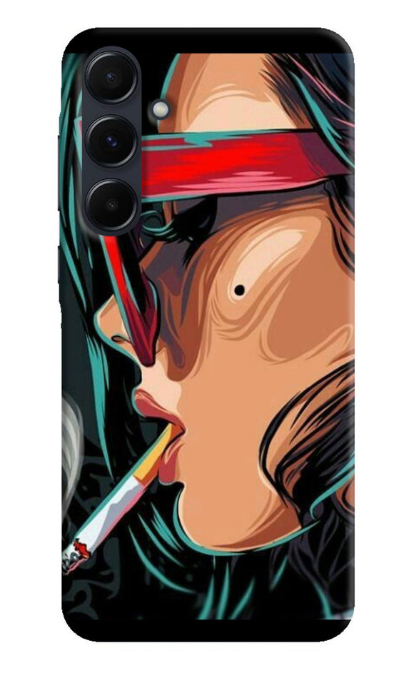 Smoking girl Samsung A35 5G Back Cover