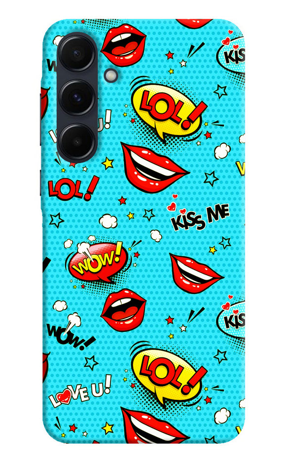 Lol lips print Samsung A35 5G Back Cover