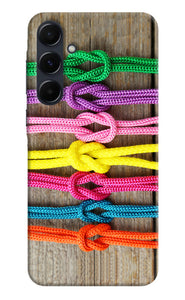 Colorful shoelace Samsung A35 5G Back Cover