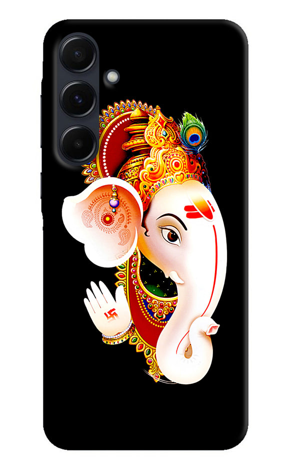 Lord ganesh face Samsung A35 5G Back Cover