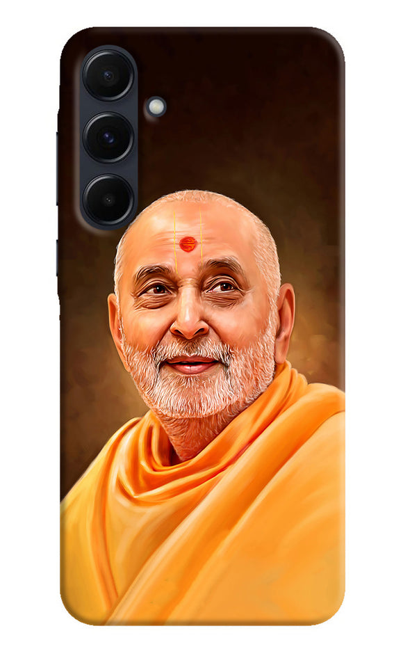 Pramukh swami painting Samsung A35 5G Back Cover