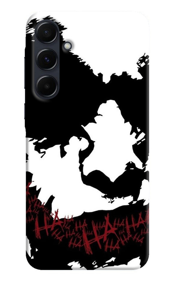 Black and white joker rugh sketch Samsung A35 5G Back Cover