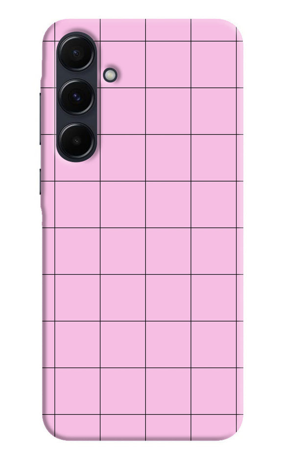 Pink square print Samsung A35 5G Back Cover