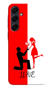 Love propose red and white Samsung A35 5G Back Cover