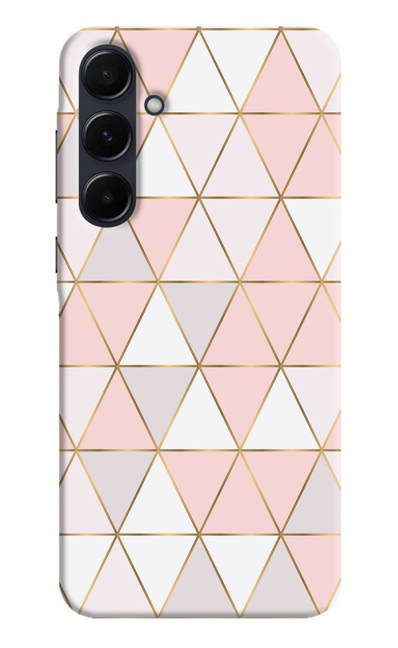 Abstract pink triangle pattern Samsung A35 5G Back Cover