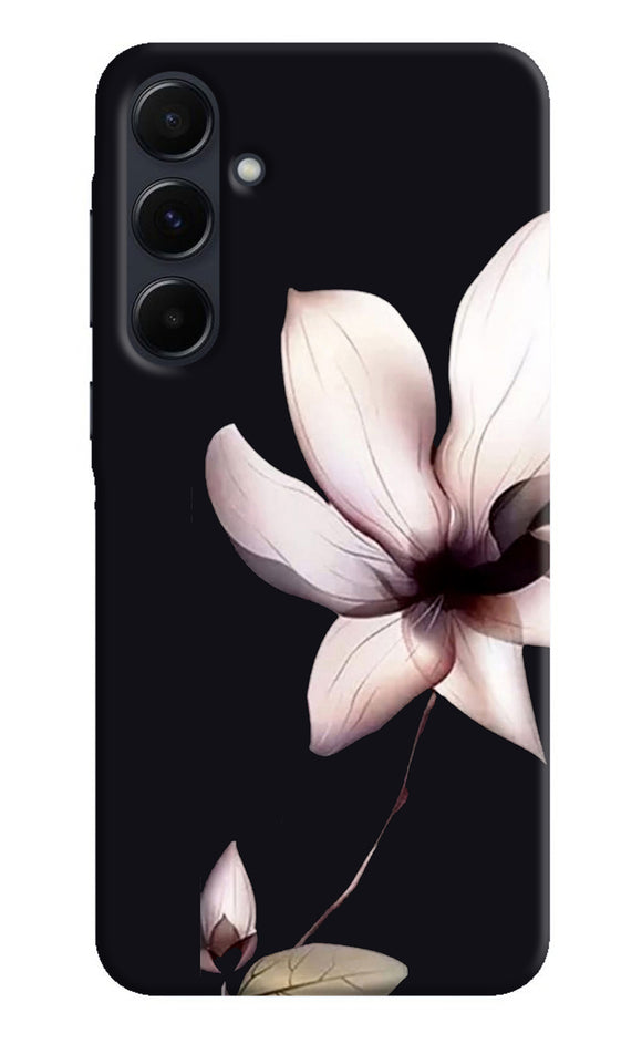 Flower white Samsung A35 5G Back Cover