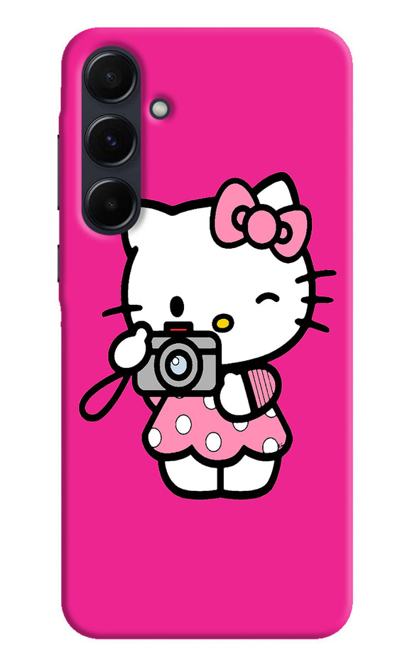 Hello kitty cam pink Samsung A35 5G Back Cover