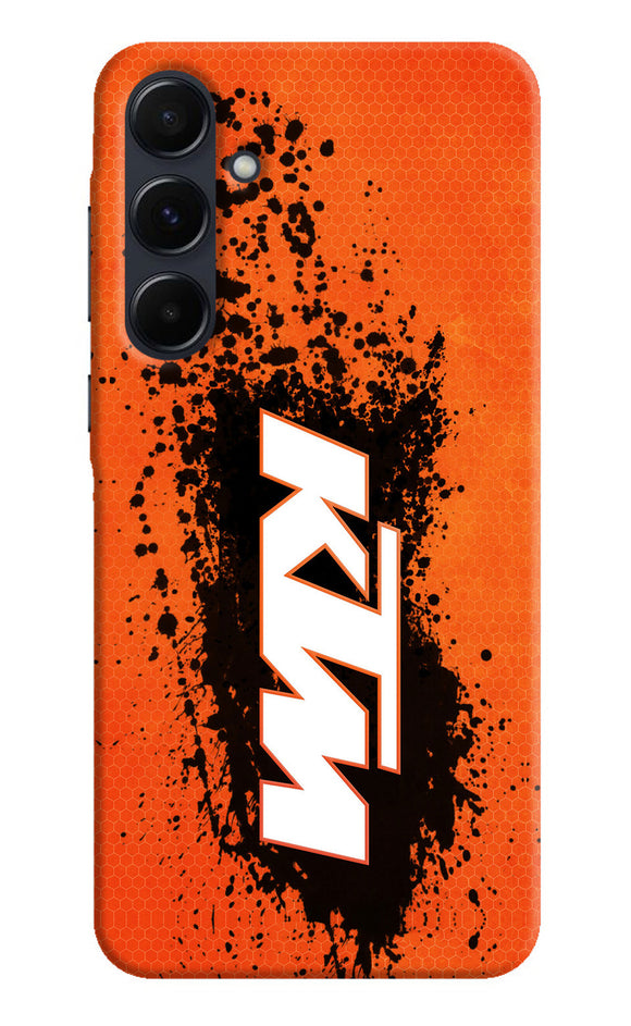 KTM black spray Samsung A35 5G Back Cover